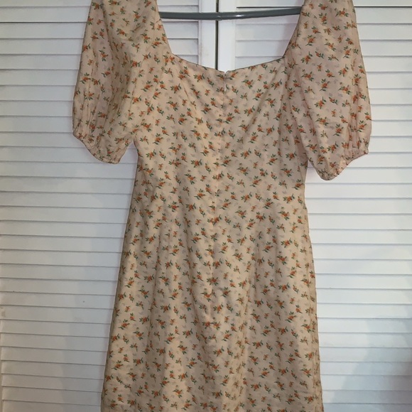 Altar'd State Scoop Neck Puff Sleeve Mini Dress small nwot - Picture 3 of 9